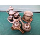 Collection of everyday stoneware crockery