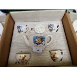 Child's nursery rhyme tea and coffee service including pot in original presentation box