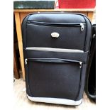 Large unused black canvas travelling case