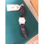 Limit 17 jewel gentleman's wristwatch with black leather strap