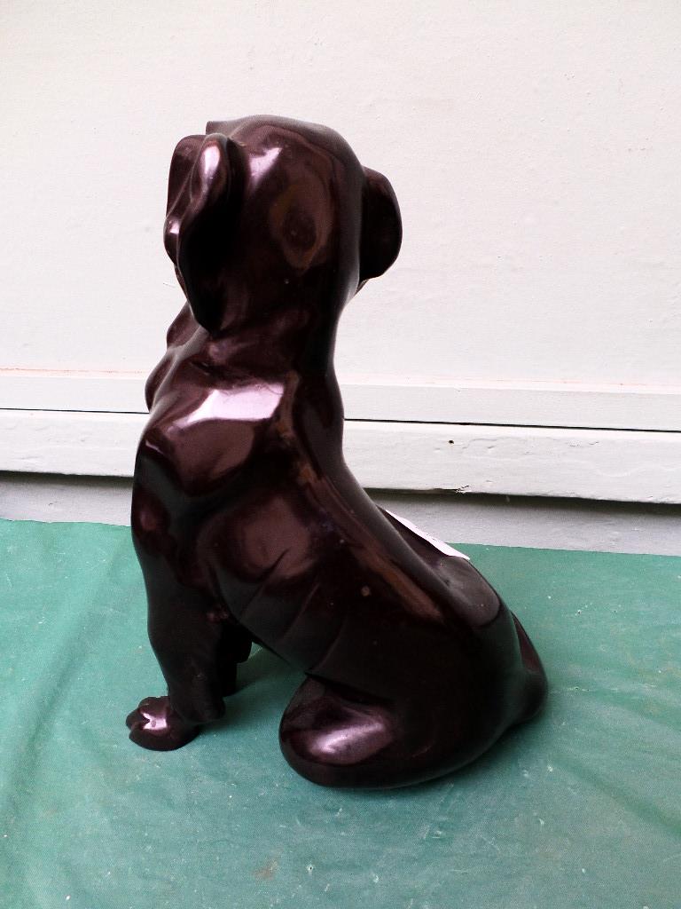 Large figure of a black Labrador - Image 2 of 2