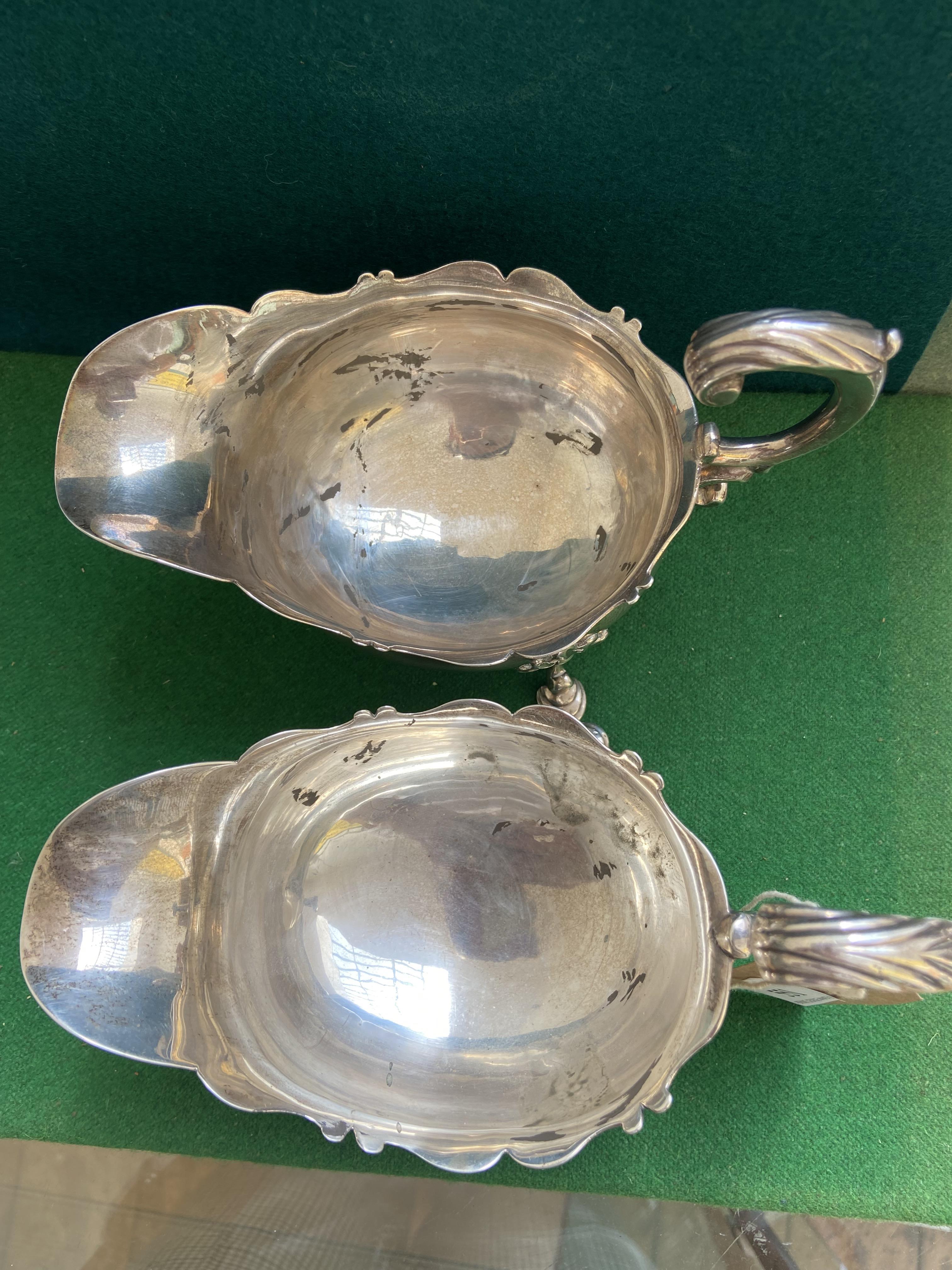 OUTSTANDING PAIR OF GRAVY BOATS (Believed LONDON 1769) EX. WILLIAM SHAW AND WILLIAM PRIEST (16 oz. - Image 2 of 4