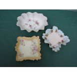 Decorative Taylor & Tunnicliffe Staffordshire Victorian floral patterned pink rosebud garland