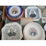 3 Gladstone plates and another in memory to Stafford Henry Northcote Iddesleigh