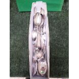 Selection of good quality plated cutlery, plated card dish etc.