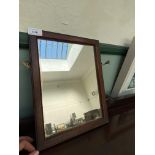 Framed wall mirror