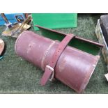 Pair of carpet bowls in leather carrying case