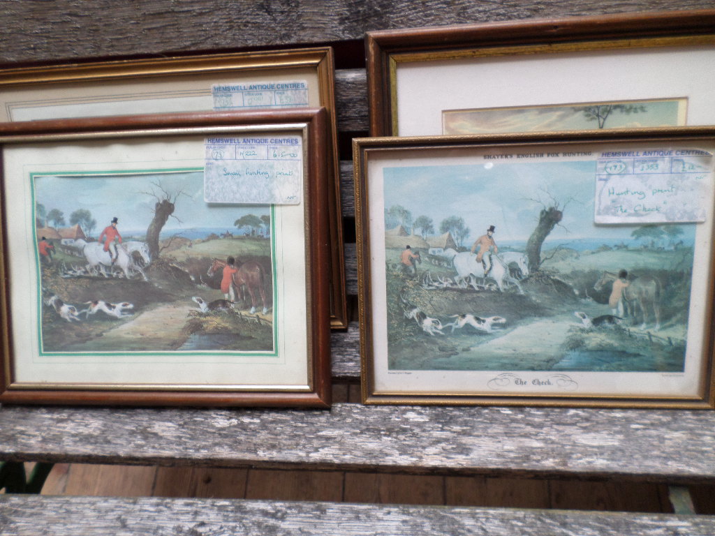 8 various, coloured framed hunting prints incl. - Image 6 of 6