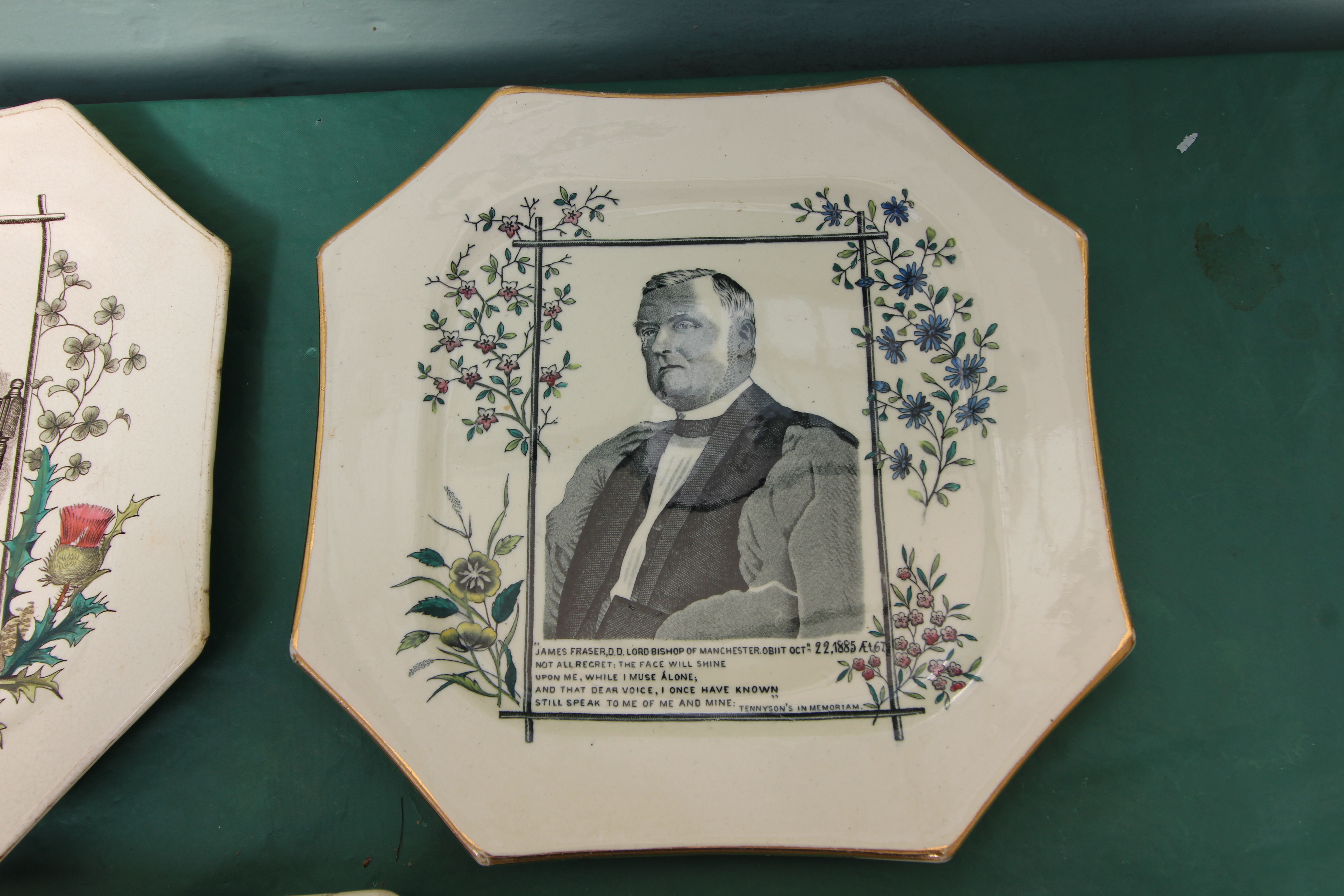 5 matching plates of political figures incl. - Image 3 of 4