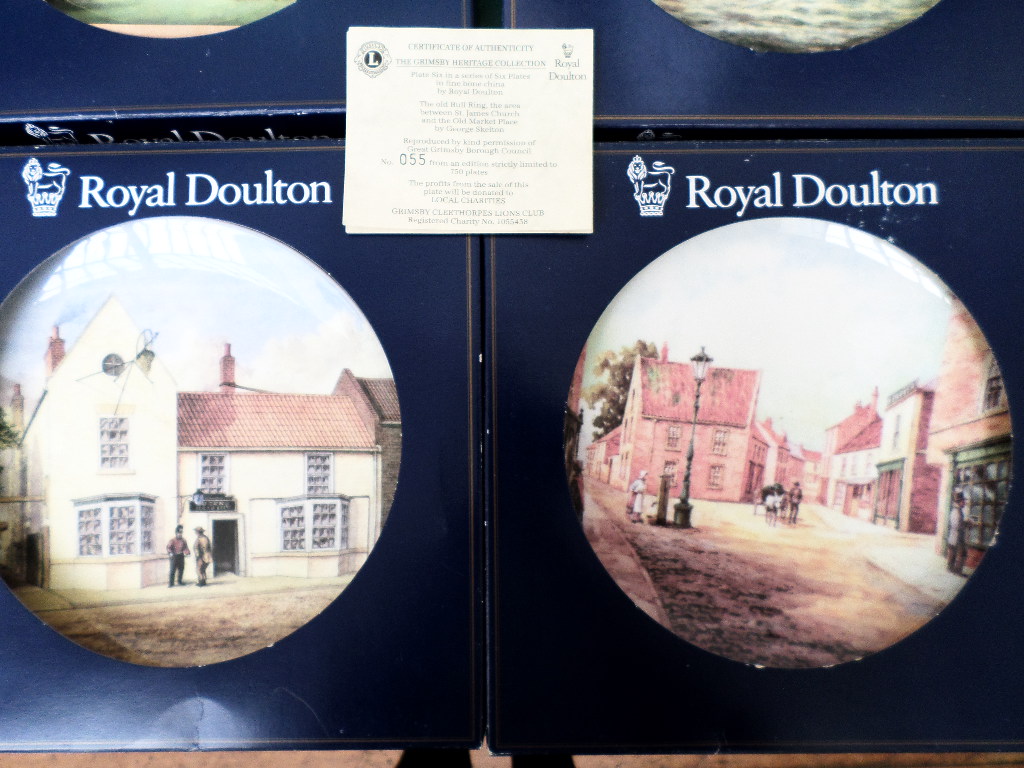 Set of 6 Royal Doulton Grimsby Heritage collection plates by T.E. - Image 5 of 5