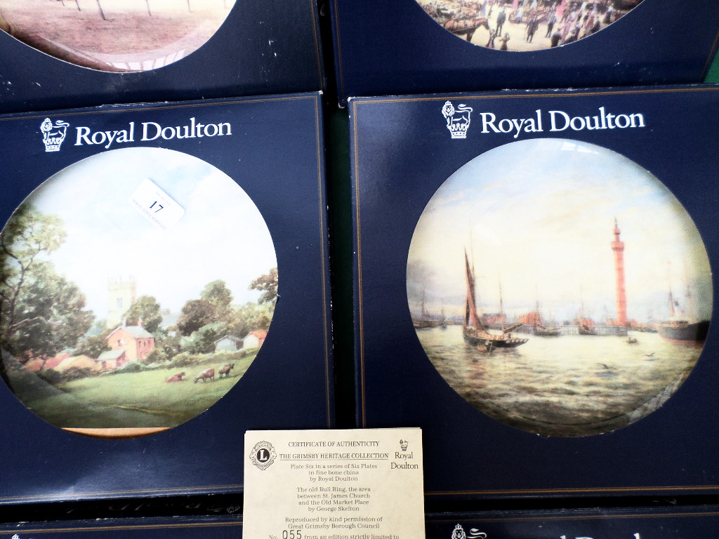 Set of 6 Royal Doulton Grimsby Heritage collection plates by T.E. - Image 4 of 5