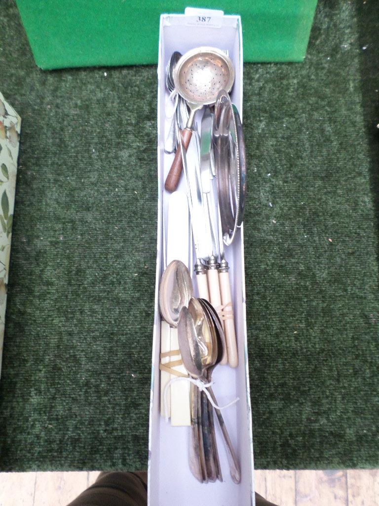 Selection of good quality plated cutlery, plated card dish etc. - Image 3 of 3