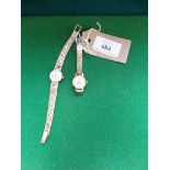 Sekonda and Longuines ladies wristwatches each with gilt straps