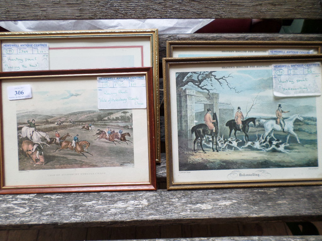 8 various, coloured framed hunting prints incl. - Image 5 of 6