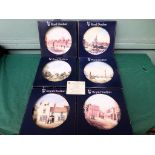 Set of 6 Royal Doulton Grimsby Heritage collection plates by T.E.