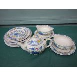 12 pieces of Masons Regency patterned part dinner and tea incl.