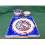 Royal Crown Duchy bone china millennium plate in original presentation box, Copeland Spode, etc