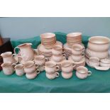 Large selection of Denby 'Day Break', stoneware, tea and dinner service (12 place setting)