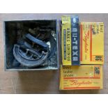A quantity of brake shoes, some new old stock.