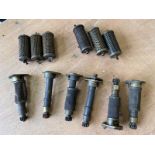 A quantity of Douglas oil pumps and filters.