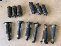 A quantity of Douglas oil pumps and filters.