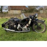 1937 Scott Flying Squirrel 600cc Combination