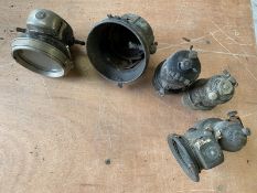 A P & H carbide lamp and various producers.