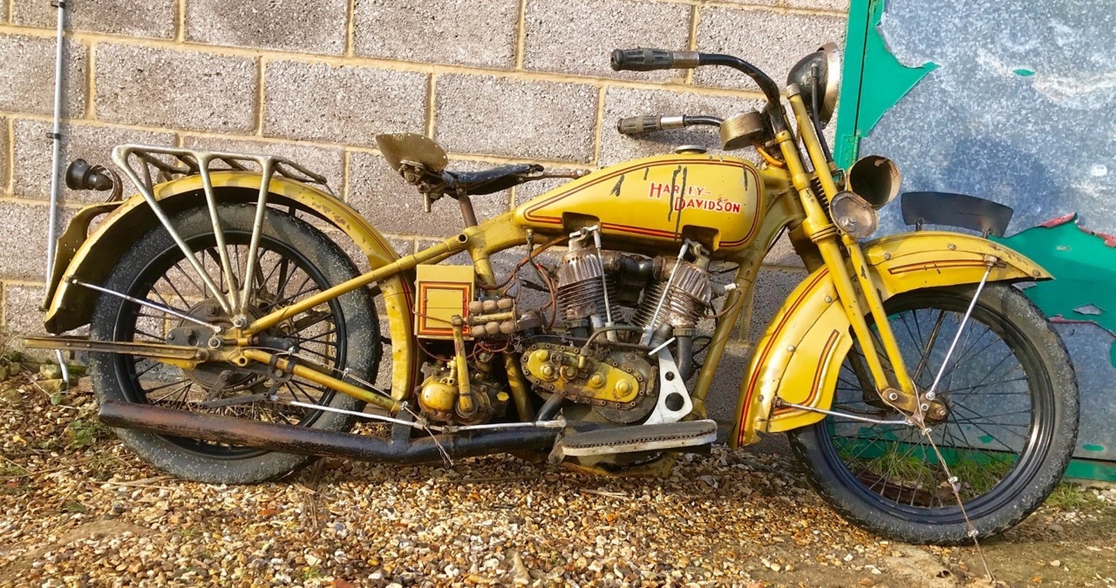 1925 (?) Harley Davidson JD fitted with a 1918 engine