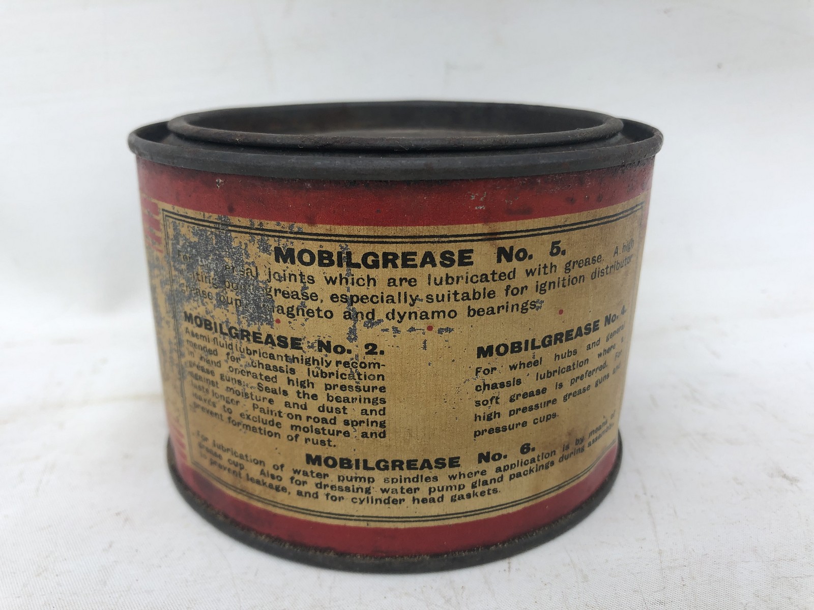 A Gargoyle Mobil Grease no. 5 circular tin. - Image 2 of 2