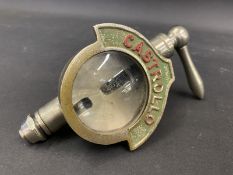 A Castrollo glass sight tap, rare and in excellent, original condition.