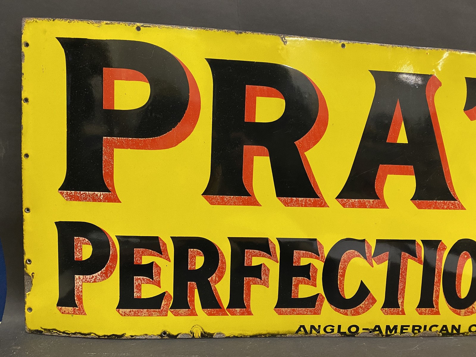 A Pratt's Perfection Spirit rectangular enamel sign by Imperial Enamel, in superb condition, 52 x - Image 2 of 6