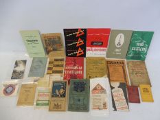 A selection of assorted motoring literature including motorcycle handbooks, etc.