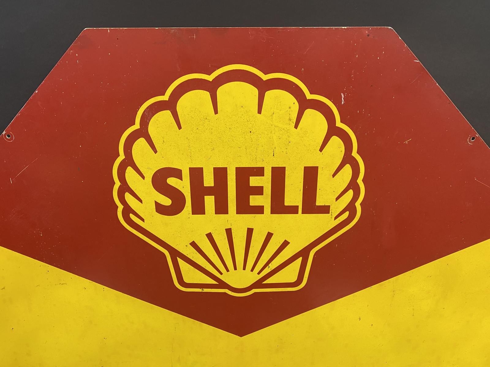 A Shellubrication octagonal tin advertising sign, 34 x 34". - Image 3 of 4