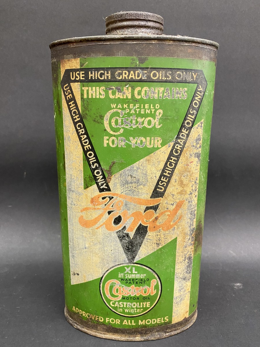 A rarely seen Ford Castrol oval can. - Image 2 of 4