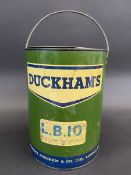 A Duckham's 7lb grease tin, in good condition.