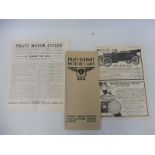 A rare Pratt motor car brochure for 1911, plus an extract from Cosmopolitan Magazine dated