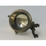 An early French nickel plated spot lamp marked Phares Auteroche Reflex.