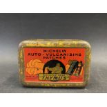 A Michelin Auto Vulcanising Patches tin with image of Mr Bibendum to the lid.