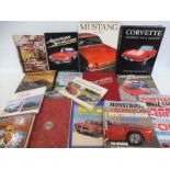 A collection of American motoring car books.