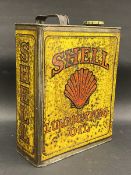 A rare and early Shell Lubricating Oil gallon can.