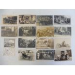 The Gordon Bennett Race and other scenes - 15 early postcards depicting several chain-drive race