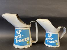 A BP anti-freeze pint measure and a matching half pint measure, both in very good condition, both