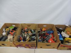 Five boxes of tools, parts including boxed bulbs etc.