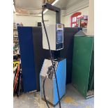 A Dunclare of Scotland petrol pump with rubber hose and nozzle.