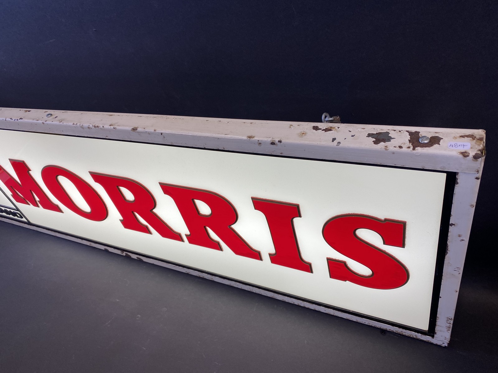 A British Leyland Morris illuminated lightbox, 48" w x 14" h x 5" d. - Image 3 of 4