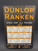 A Dunlop and Ranken double sided calendar showcard for 1968, 9 1/2 x 14".