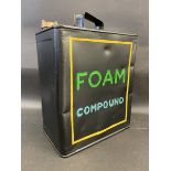 A Foam Compound two gallon petrol can by Valor, dated July 1944, restored.