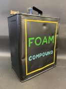 A Foam Compound two gallon petrol can by Valor, dated July 1944, restored.