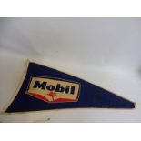 A Mobiloil pennant flag by Hend K Veder, Rotterdam, 37 x 17 1/2".