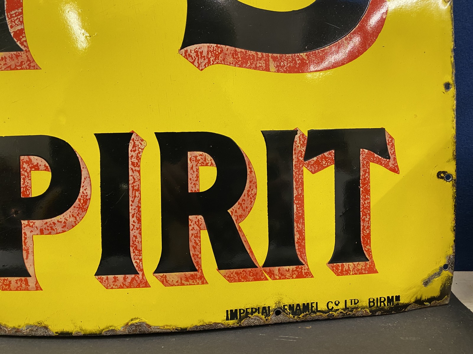 A Pratt's Perfection Spirit rectangular enamel sign by Imperial Enamel, in superb condition, 52 x - Image 5 of 6